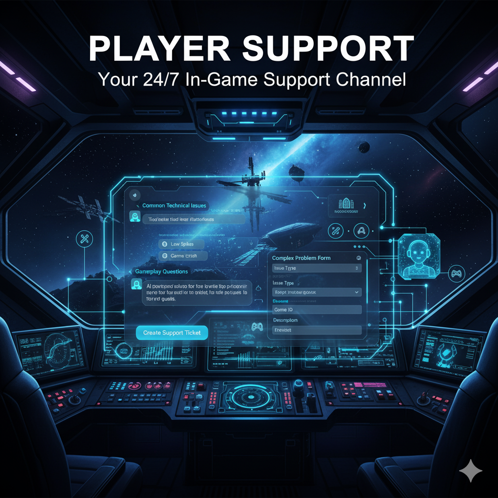 Your 24/7 In-Game Support Channel